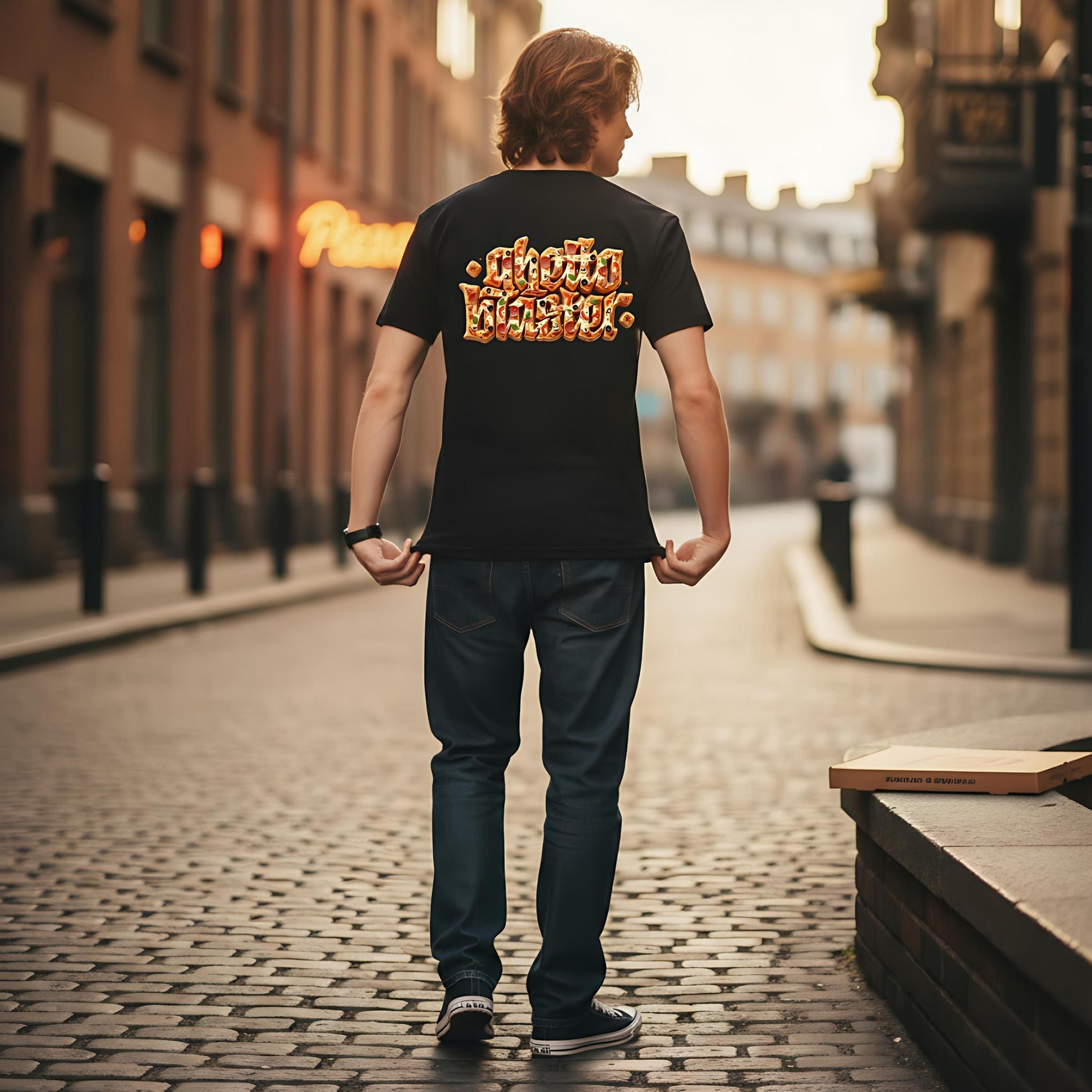 T-shirt Ghettoblaster Tenebris Veritas Inferno white