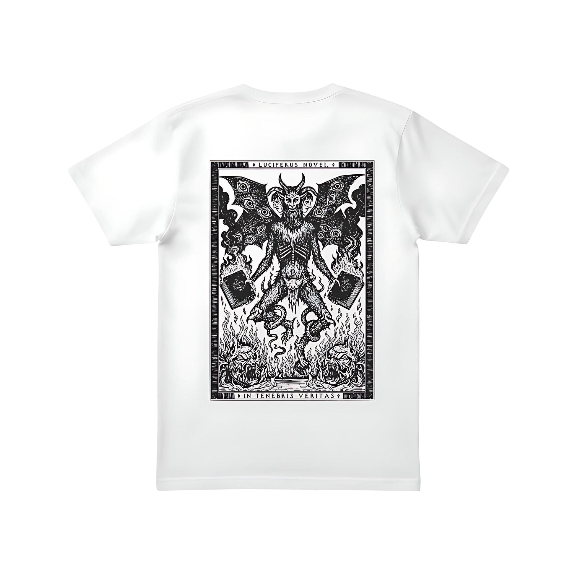 T-shirt Ghettoblaster Tenebris Veritas Inferno white