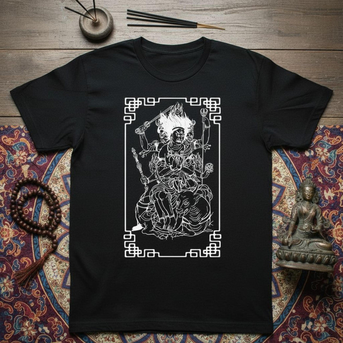 T-shirt Ghettoblaster Tibet God black