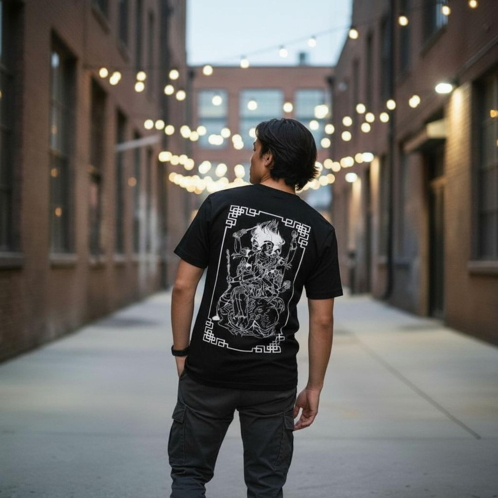 T-shirt Ghettoblaster Tibet God black