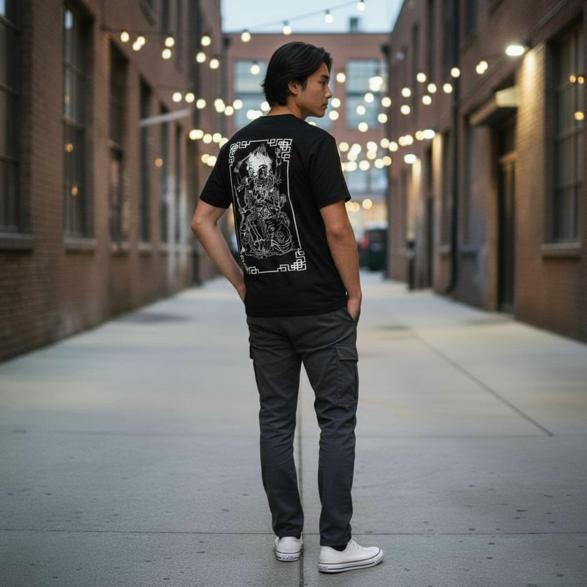 T-shirt Ghettoblaster Tibet God black