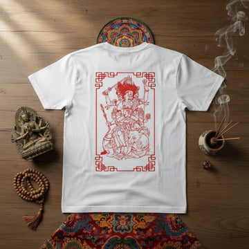 T-shirt Ghettoblaster Tibet God white