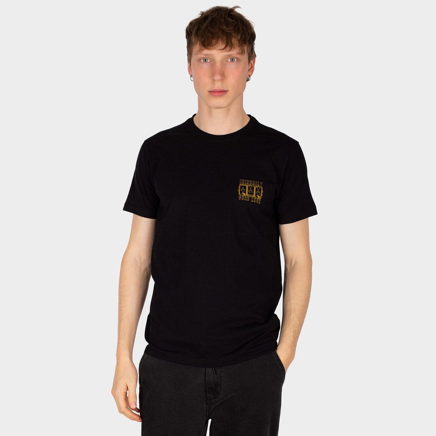 T-shirt Iriedaily Good Luck black