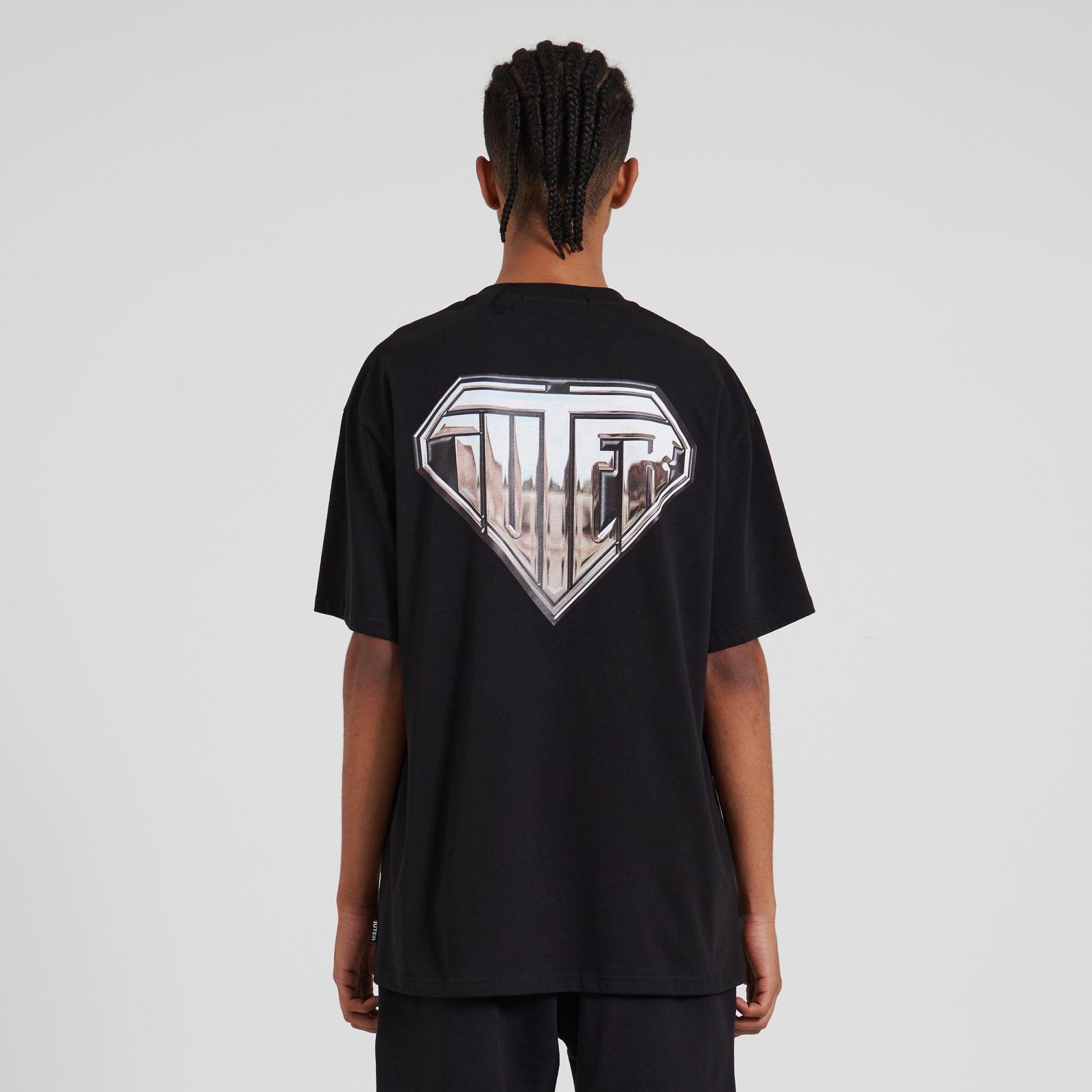 T-shirt Iuter Liquid Logo grey