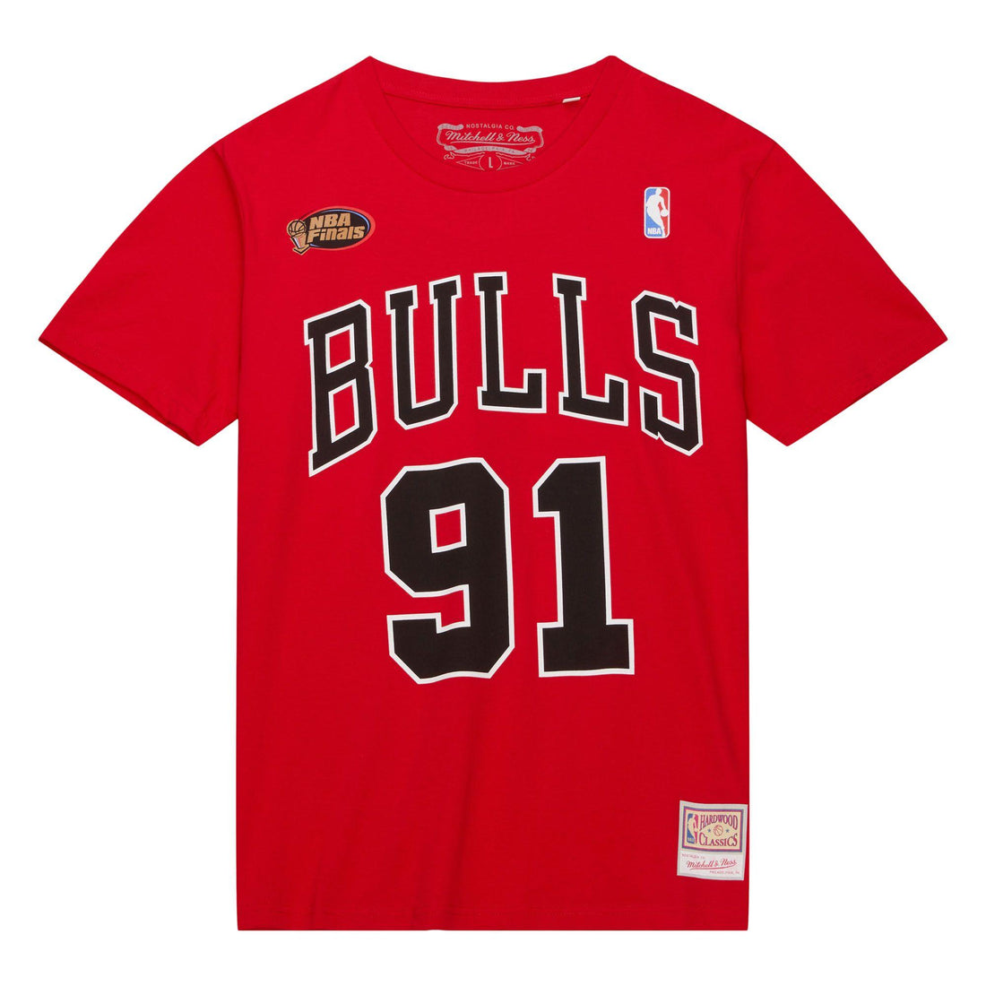 T-shirt Mitchell & Ness Chicago Bulls Rodman 91 red
