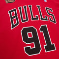 T-shirt Mitchell & Ness Chicago Bulls Rodman 91 red