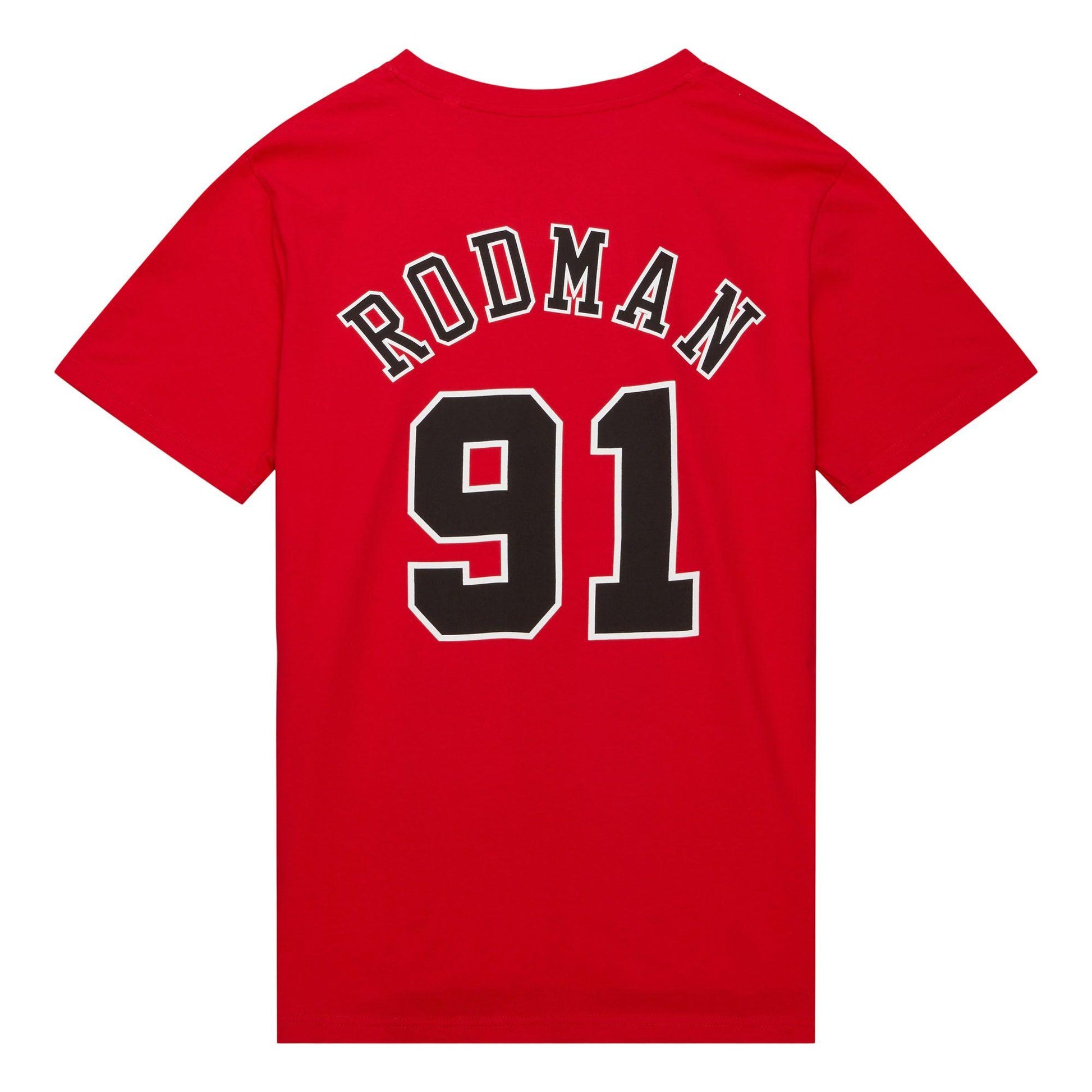 T-shirt Mitchell & Ness Chicago Bulls Rodman 91 red