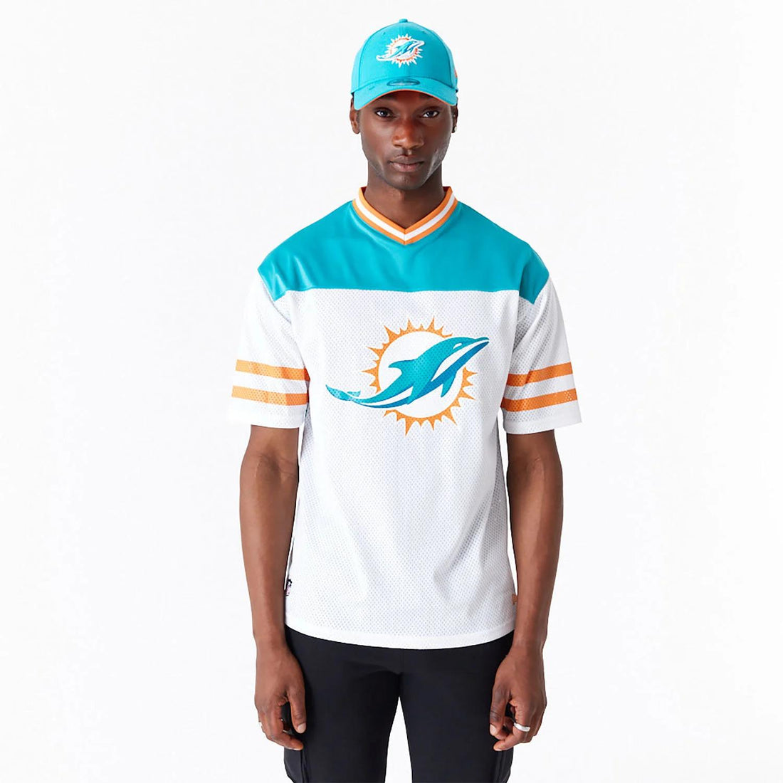 T-shirt New Era Miami Dolphins NFL Wordmark Graphic white
