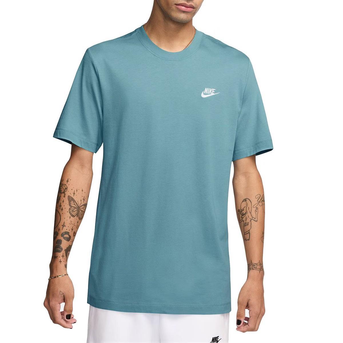T-shirt Nike Sportswear Club 465 denim turquoise
