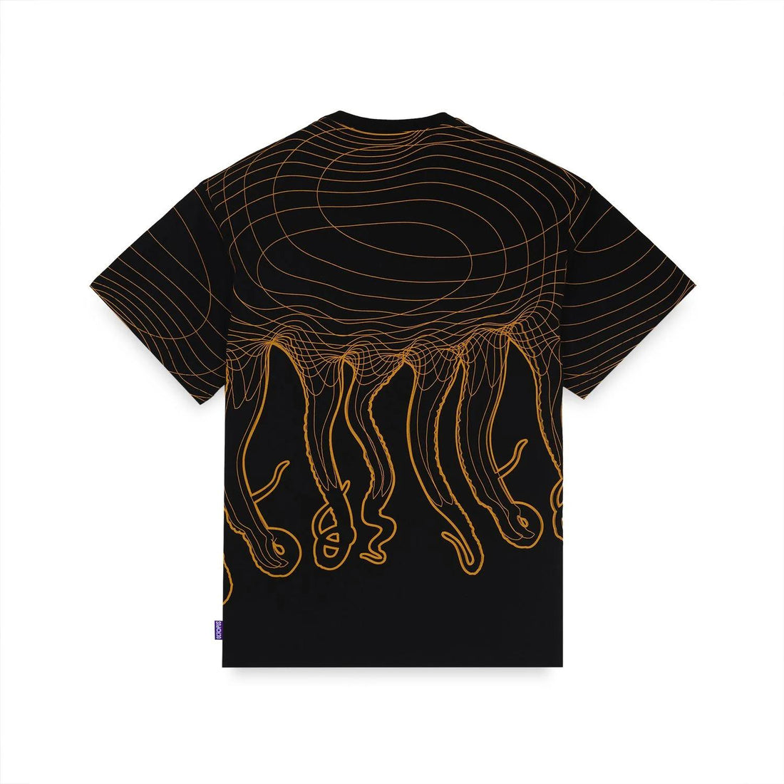 T-shirt Octopus black yellow Evangelion Eva 00