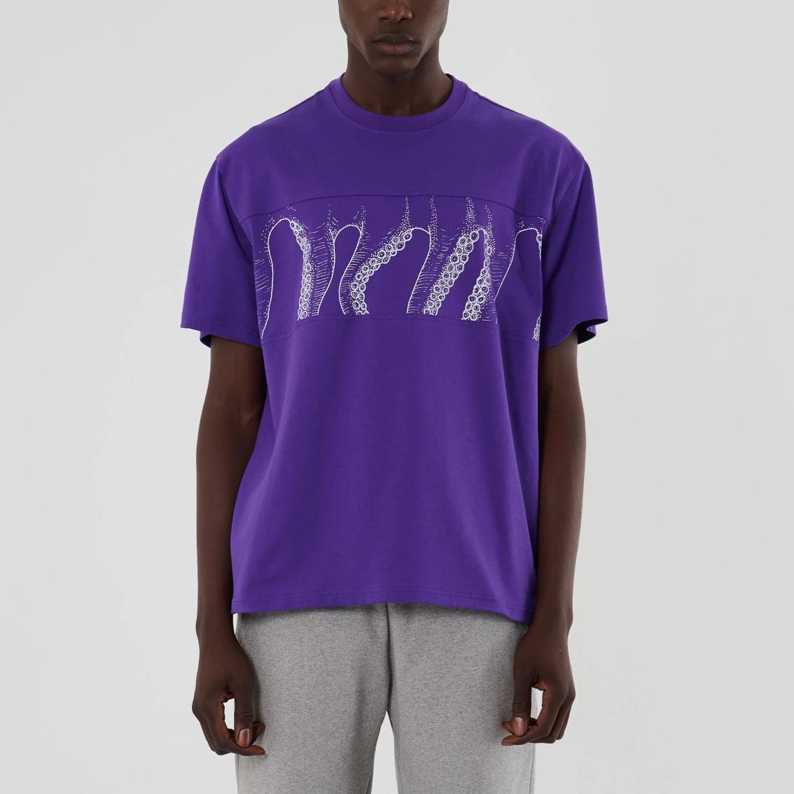 T-shirt Octopus purple Outline Band