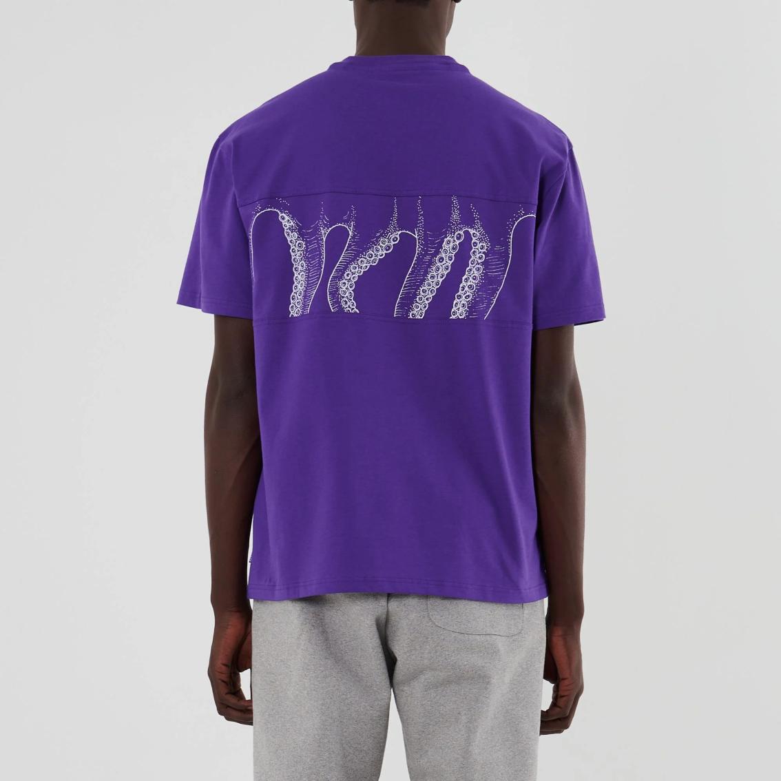 T-shirt Octopus purple Outline Band