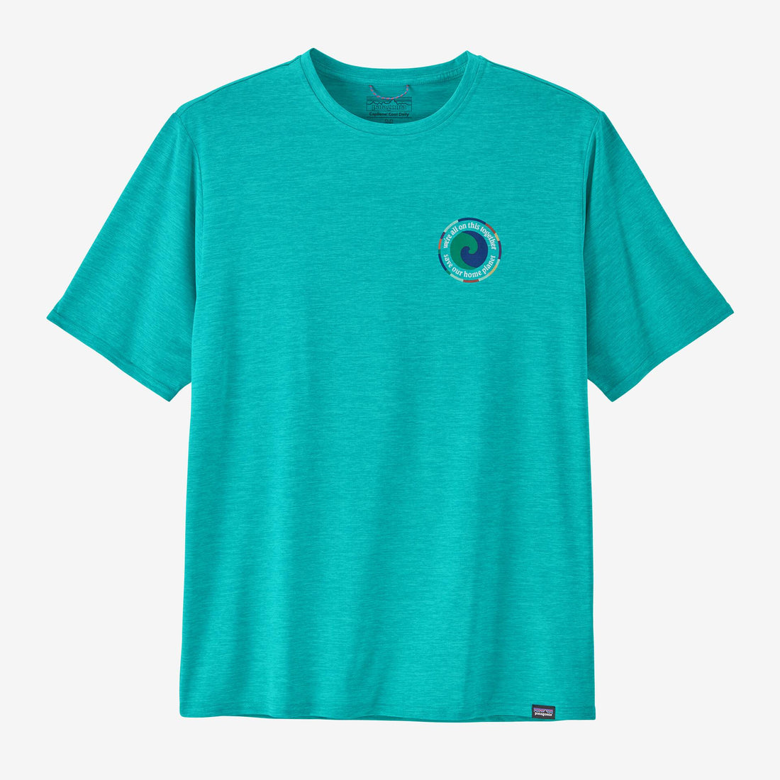 T-shirt Patagonia Cap Cool Daily Graphic Unity Fitz subtidal blue x-dye