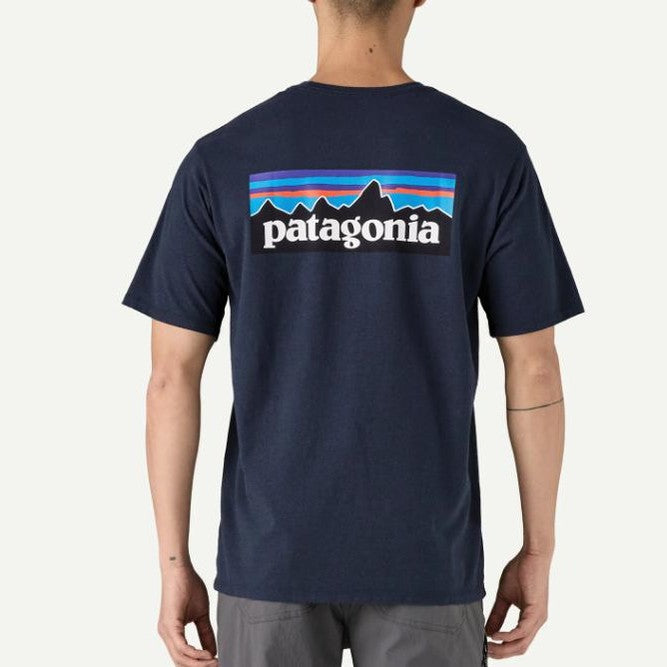 T-shirt Patagonia Logo Resp Navy