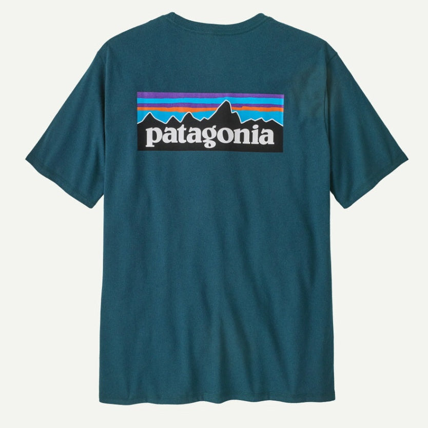 T-shirt Patagonia P-6 Logo Responsibili-Tee Petrol