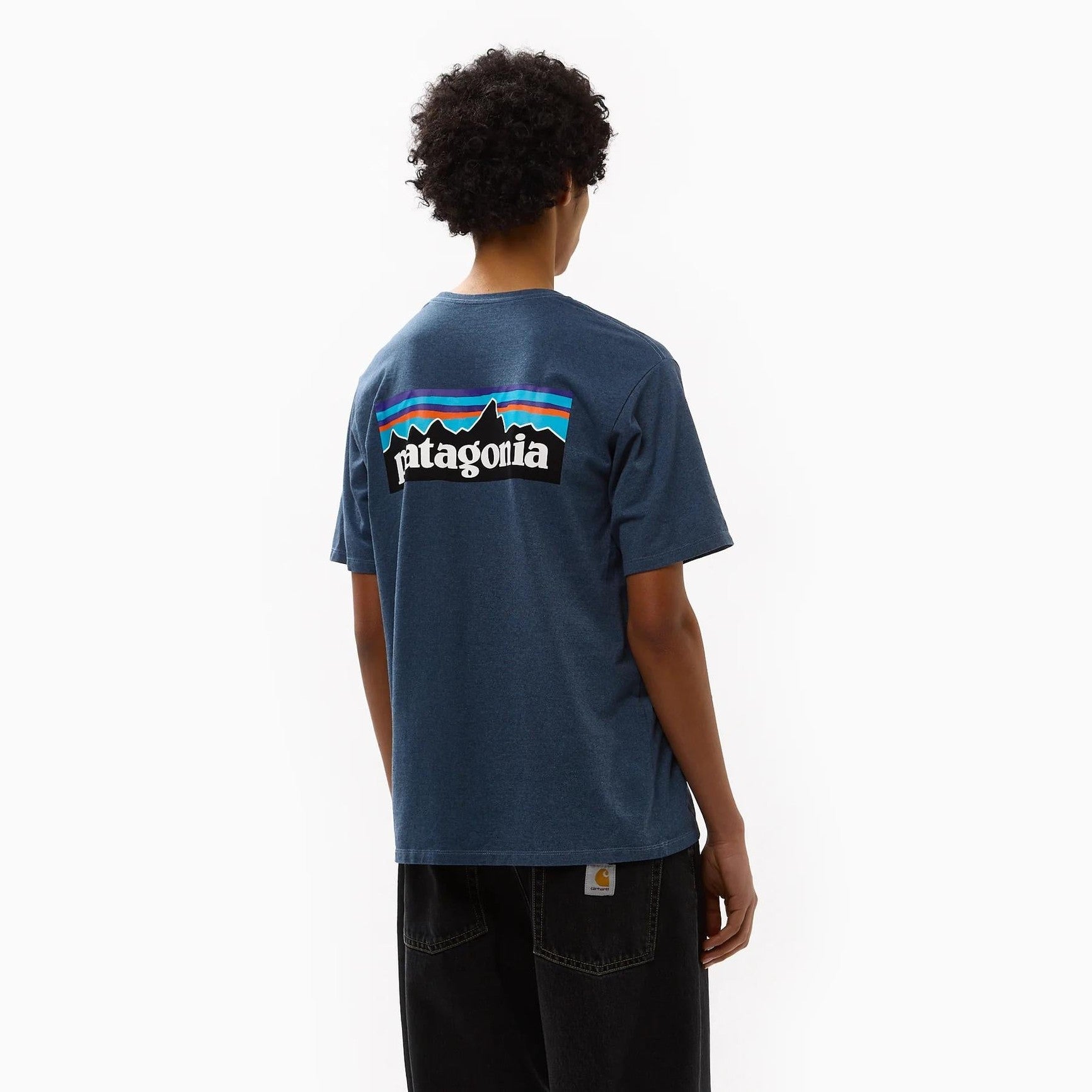 T-shirt Patagonia P-6 Logo Responsibili-tee utility blue