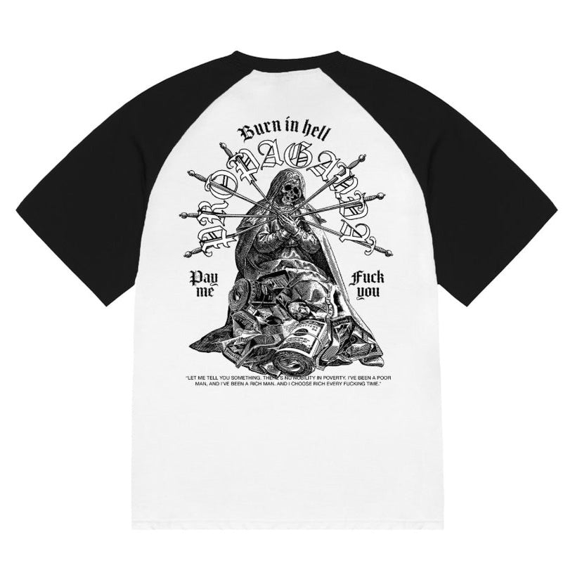 T-shirt Propaganda Burn White