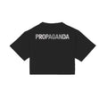 T-shirt Propaganda Logo Crop black white