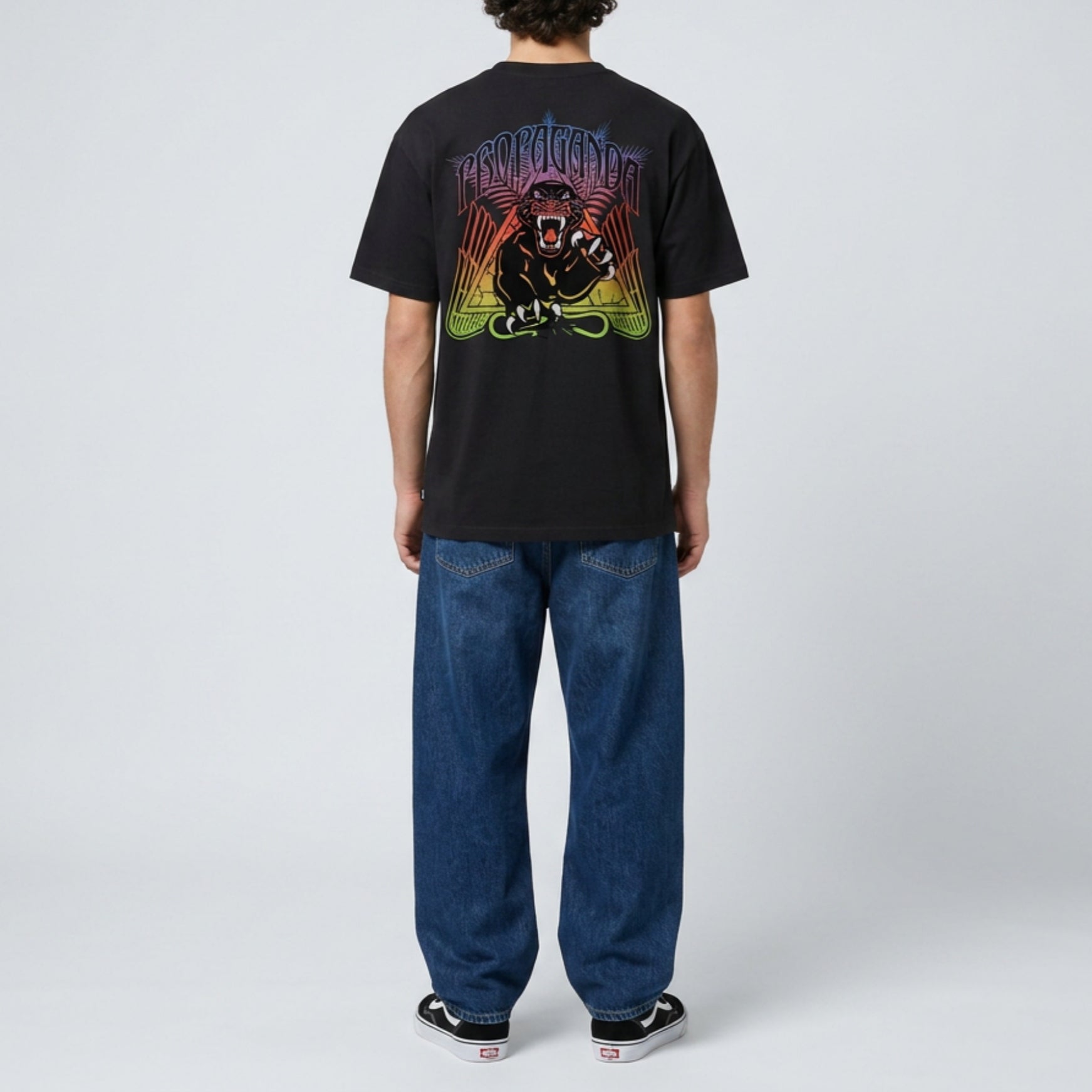 T-shirt Propaganda Triangle Panther LS Black