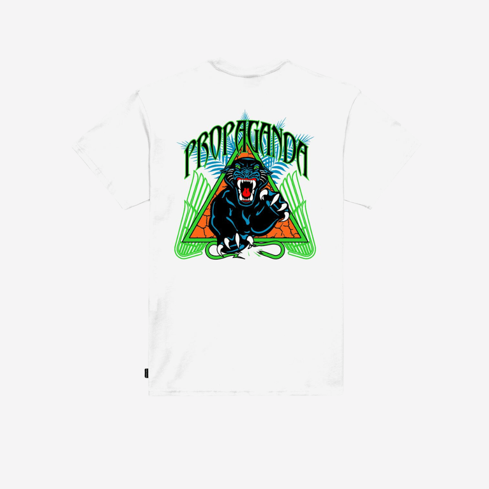 T-shirt Propaganda Triangle Panther white