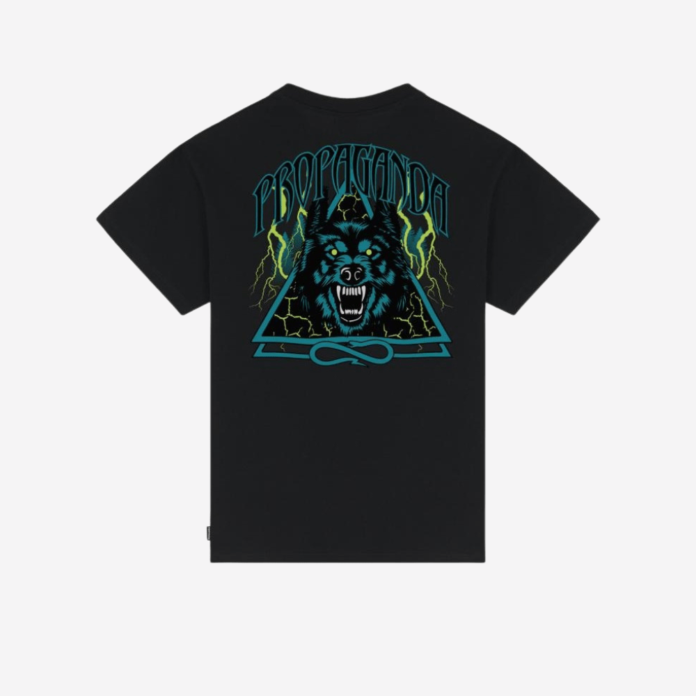 T-shirt Propaganda Triangle Wolf Black