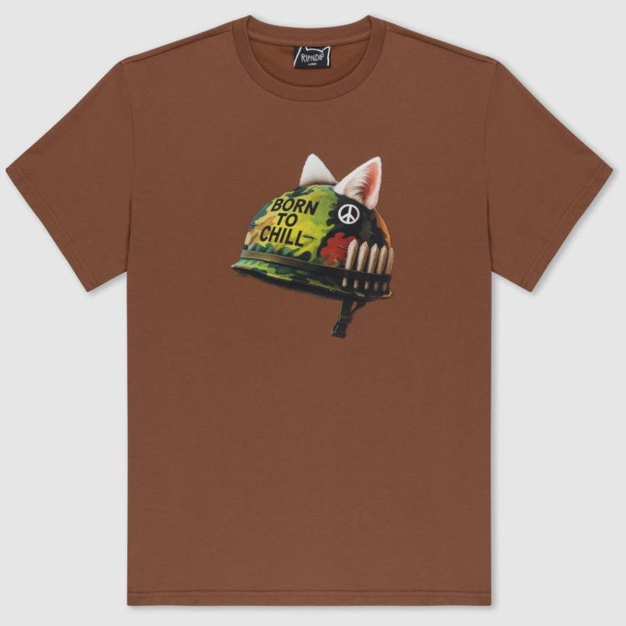 T-shirt Rip n Dip Born To Chill Brown
