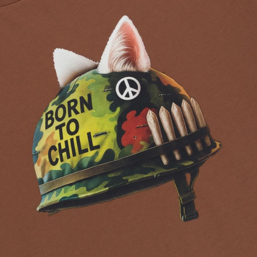 T-shirt Rip n Dip Born To Chill Brown