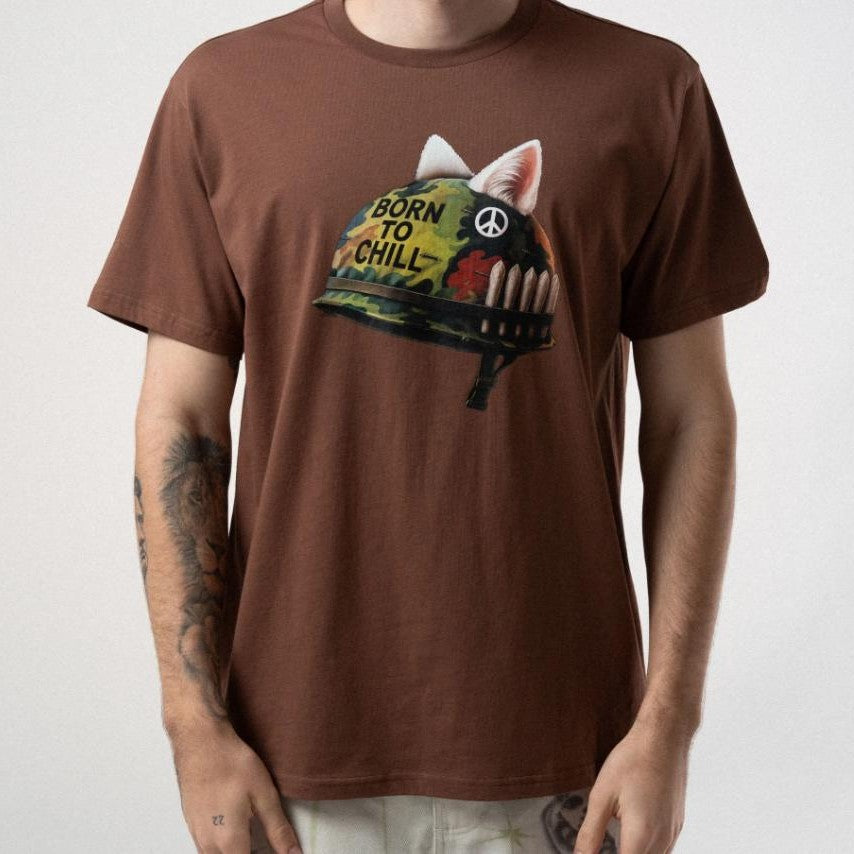 T-shirt Rip n Dip Born To Chill Brown