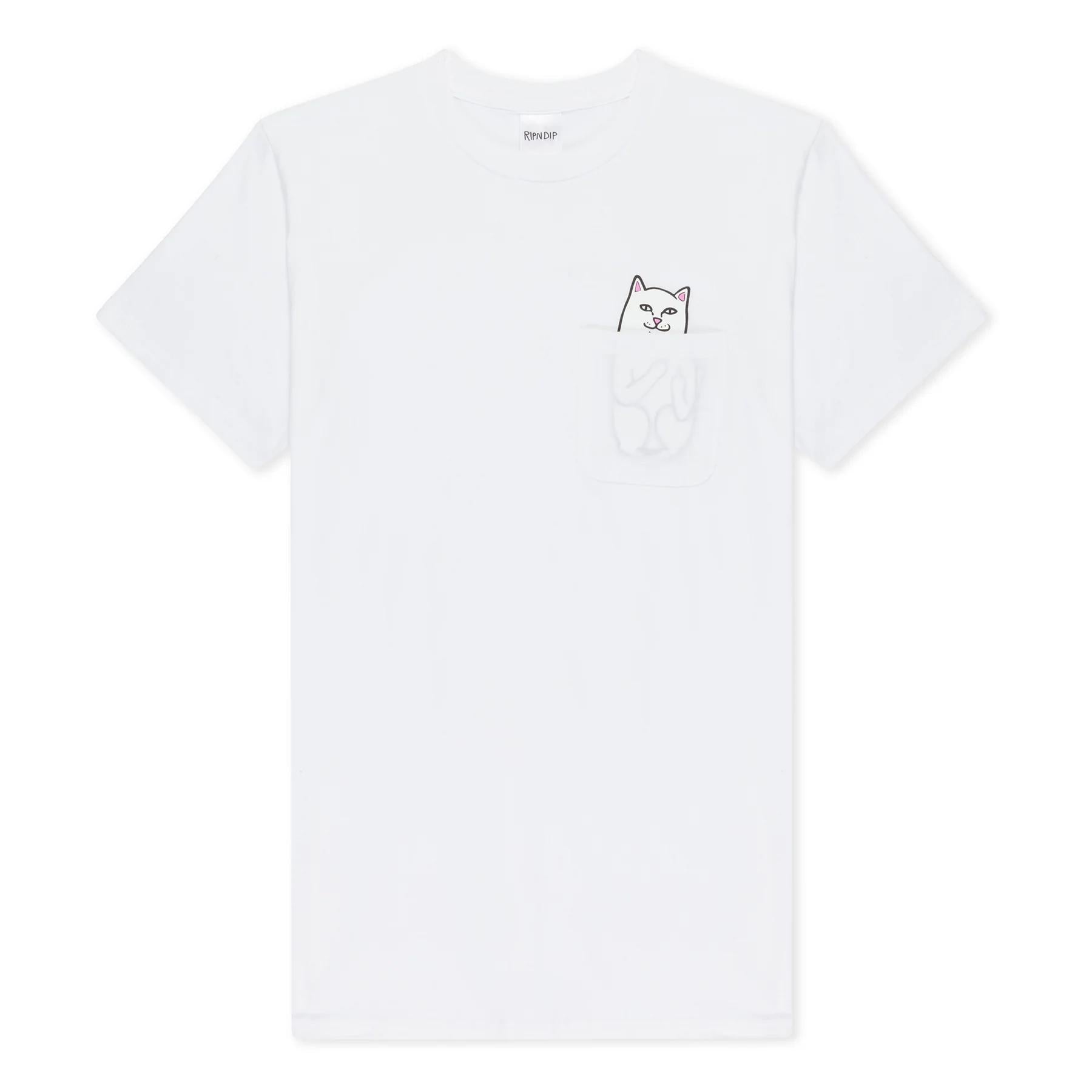 T-shirt Rip n Dip Lord Nermal Pocket White