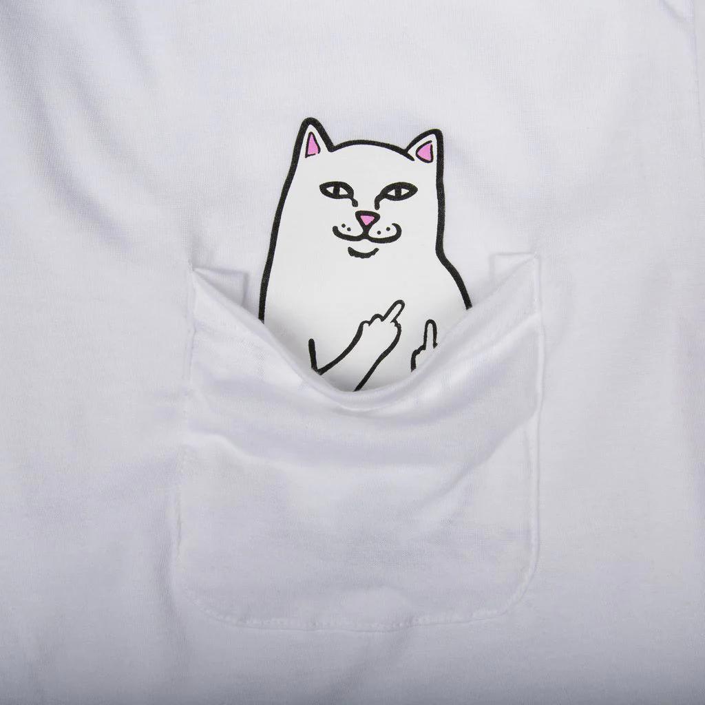 T-shirt Rip n Dip Lord Nermal Pocket White