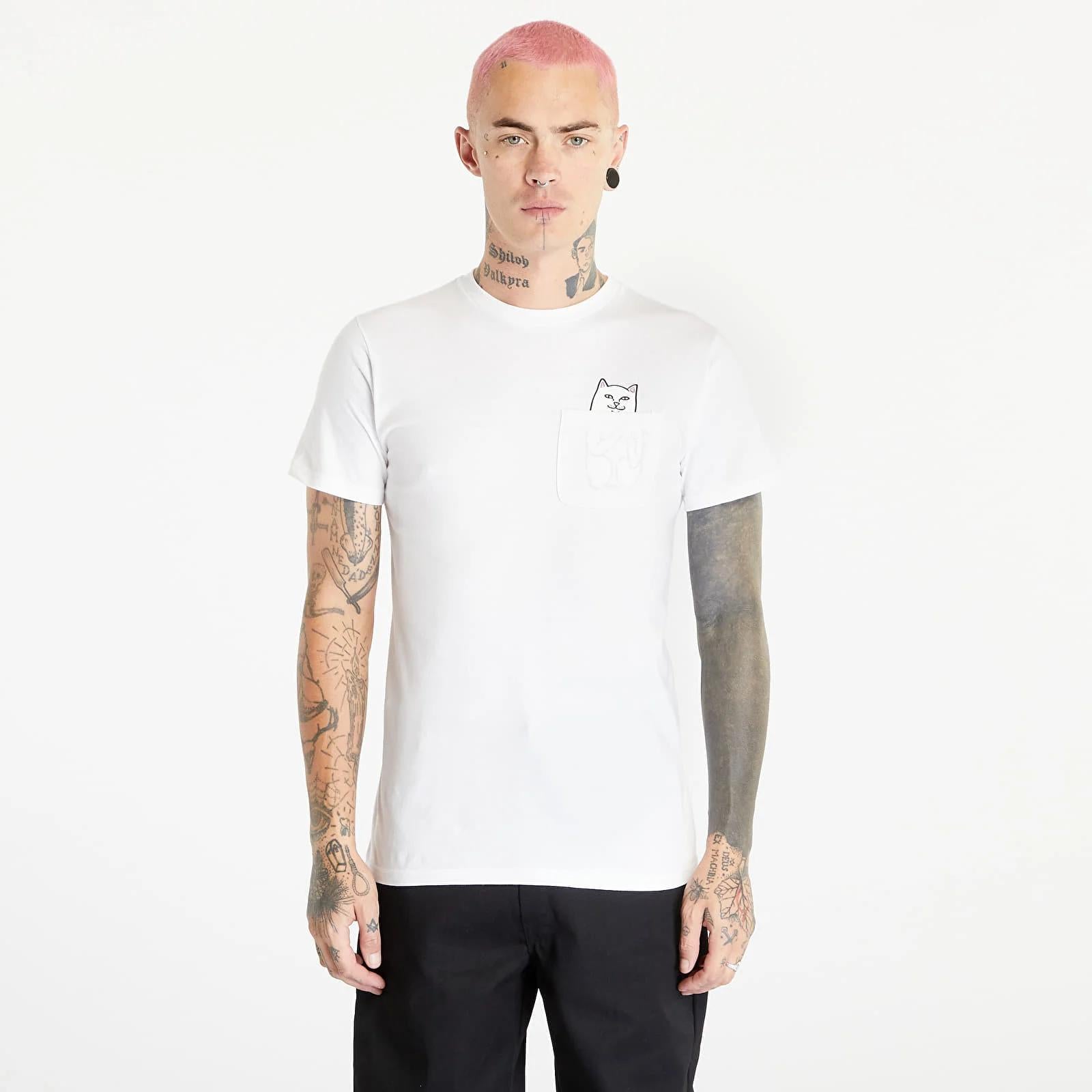 T-shirt Rip n Dip Lord Nermal Pocket White
