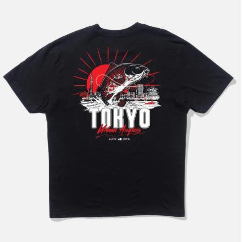 T-shirt Salty Crew Tokyo Urban Angler Black