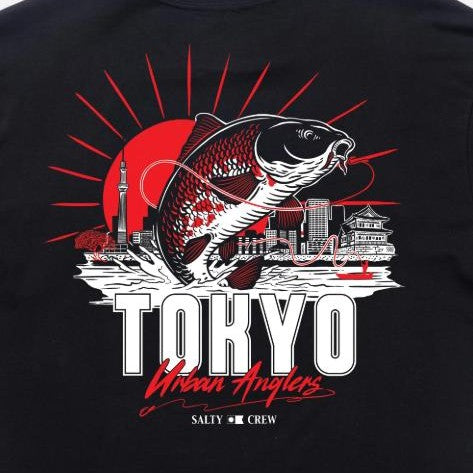 T-shirt Salty Crew Tokyo Urban Angler Black