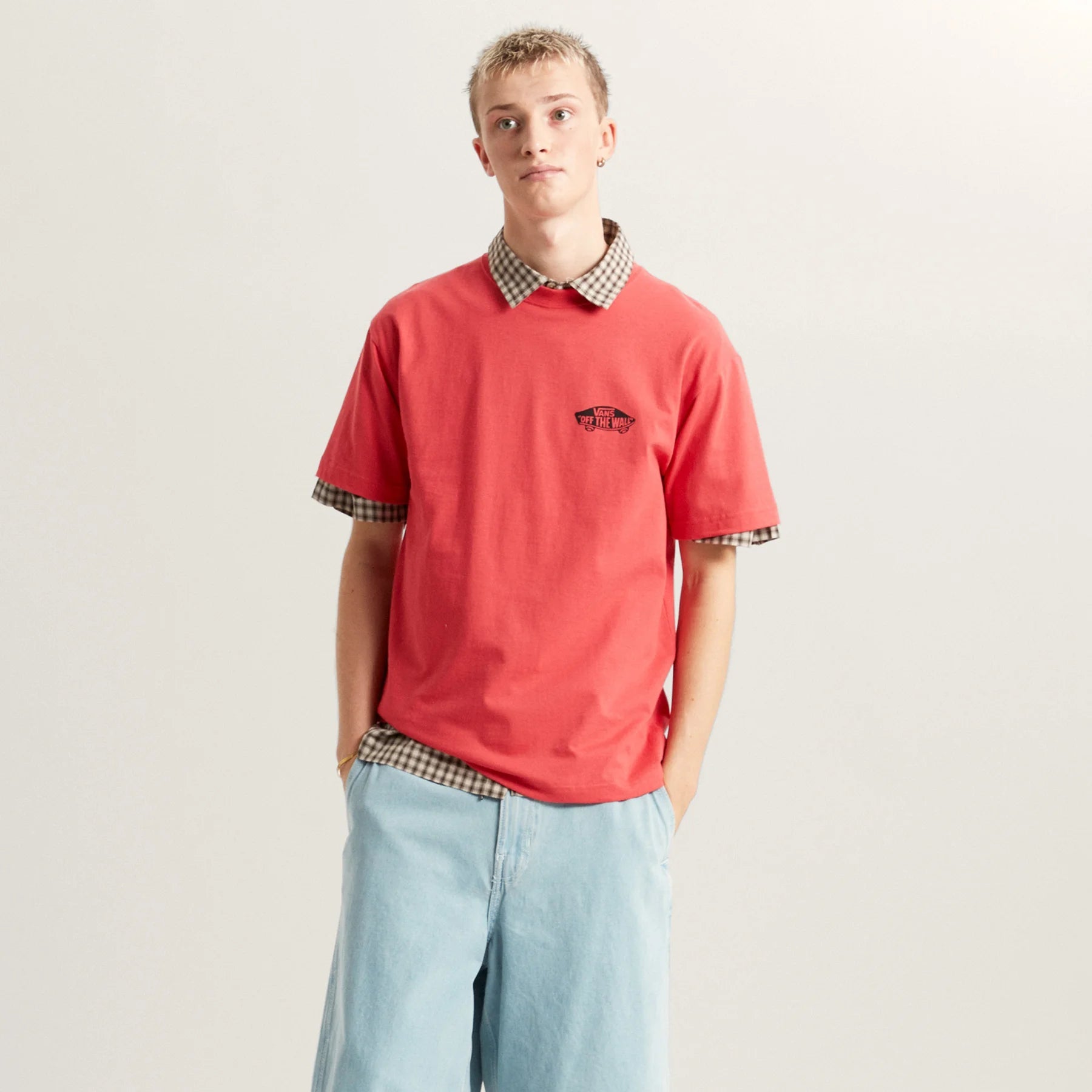 T-shirt Vans Double Standard Red