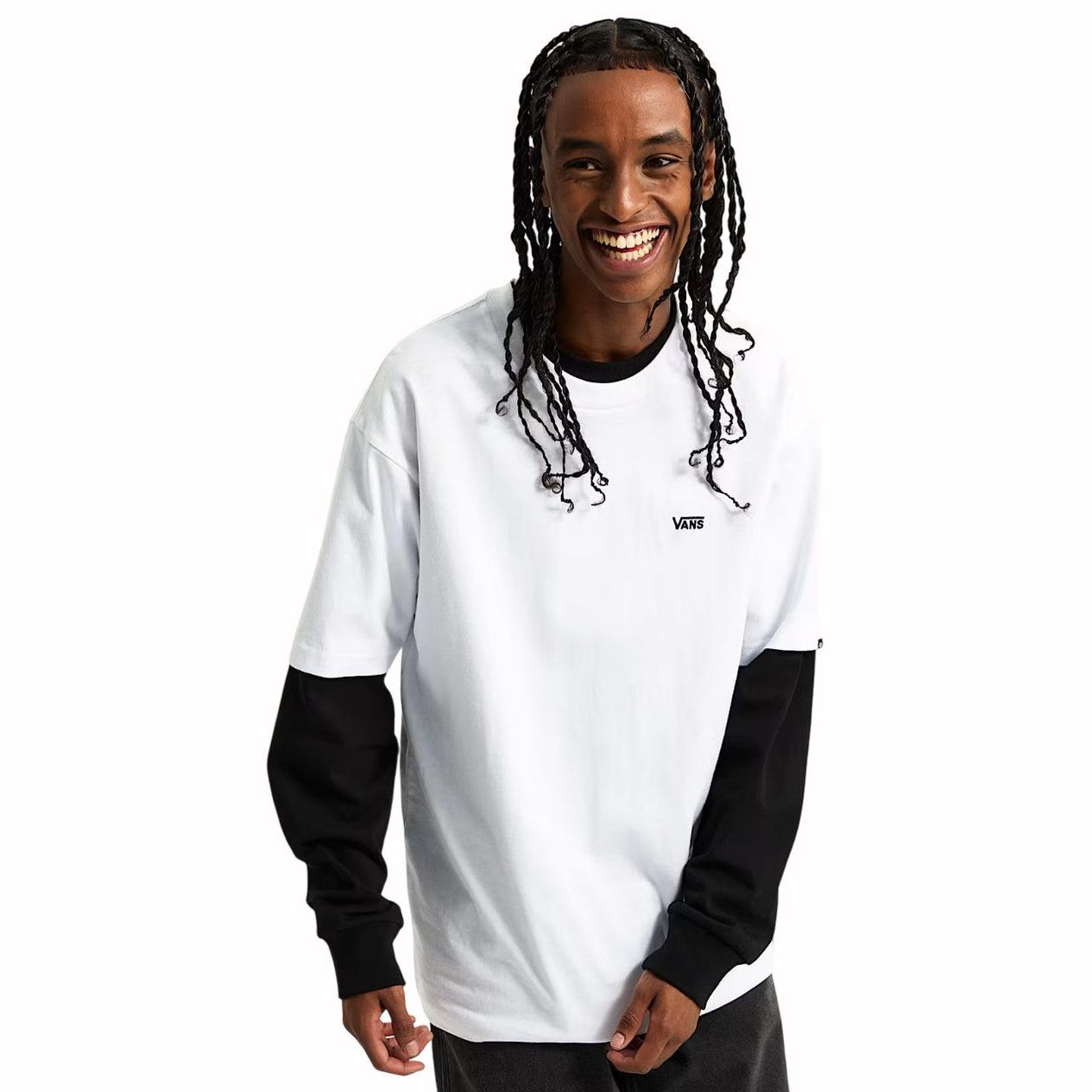 T-shirt Vans Left Chest Logo II white
