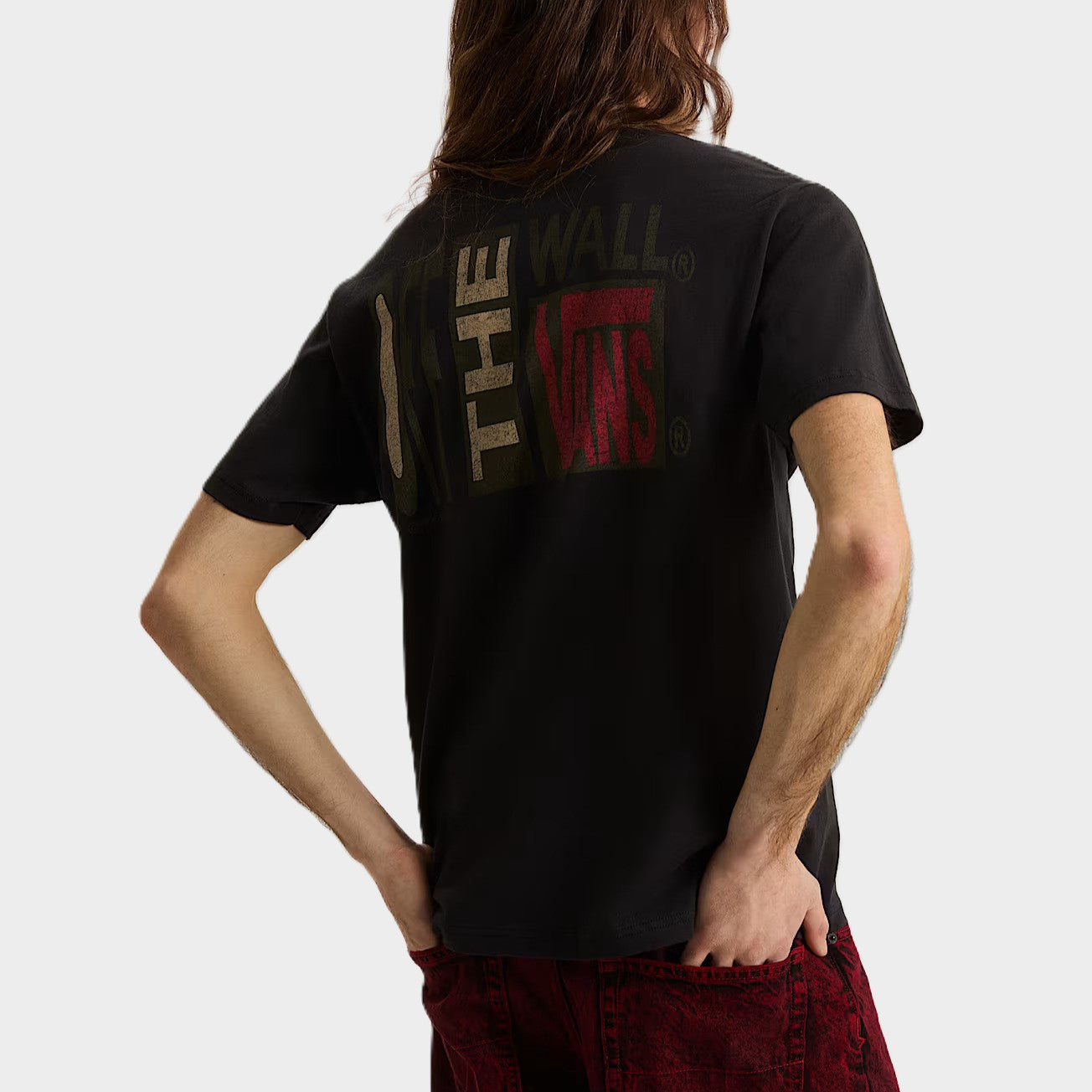 T-shirt Vans Strech Stack Crackle Black