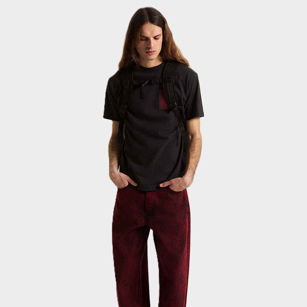 T-shirt Vans Strech Stack Crackle Black