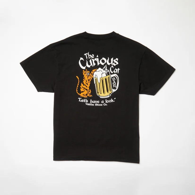 T-shirt Volcom Curious Cat black