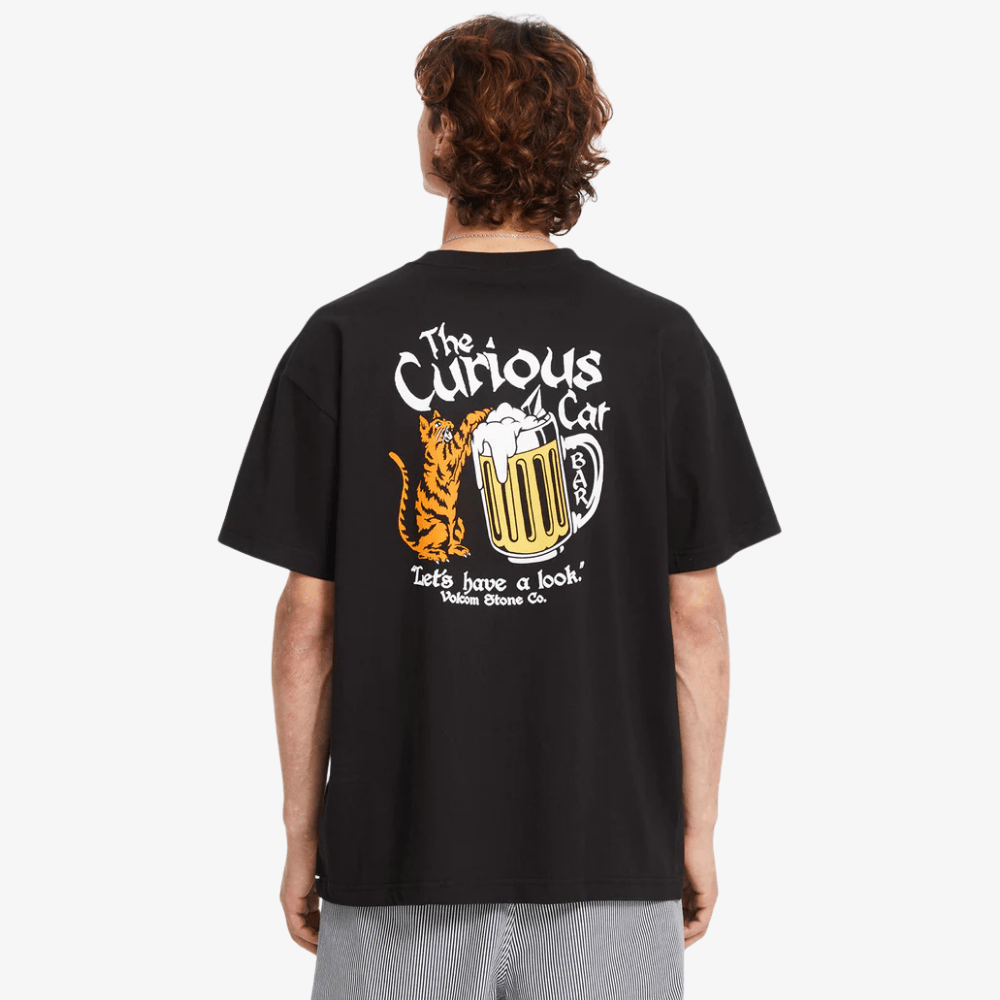 T-shirt Volcom Curious Cat black