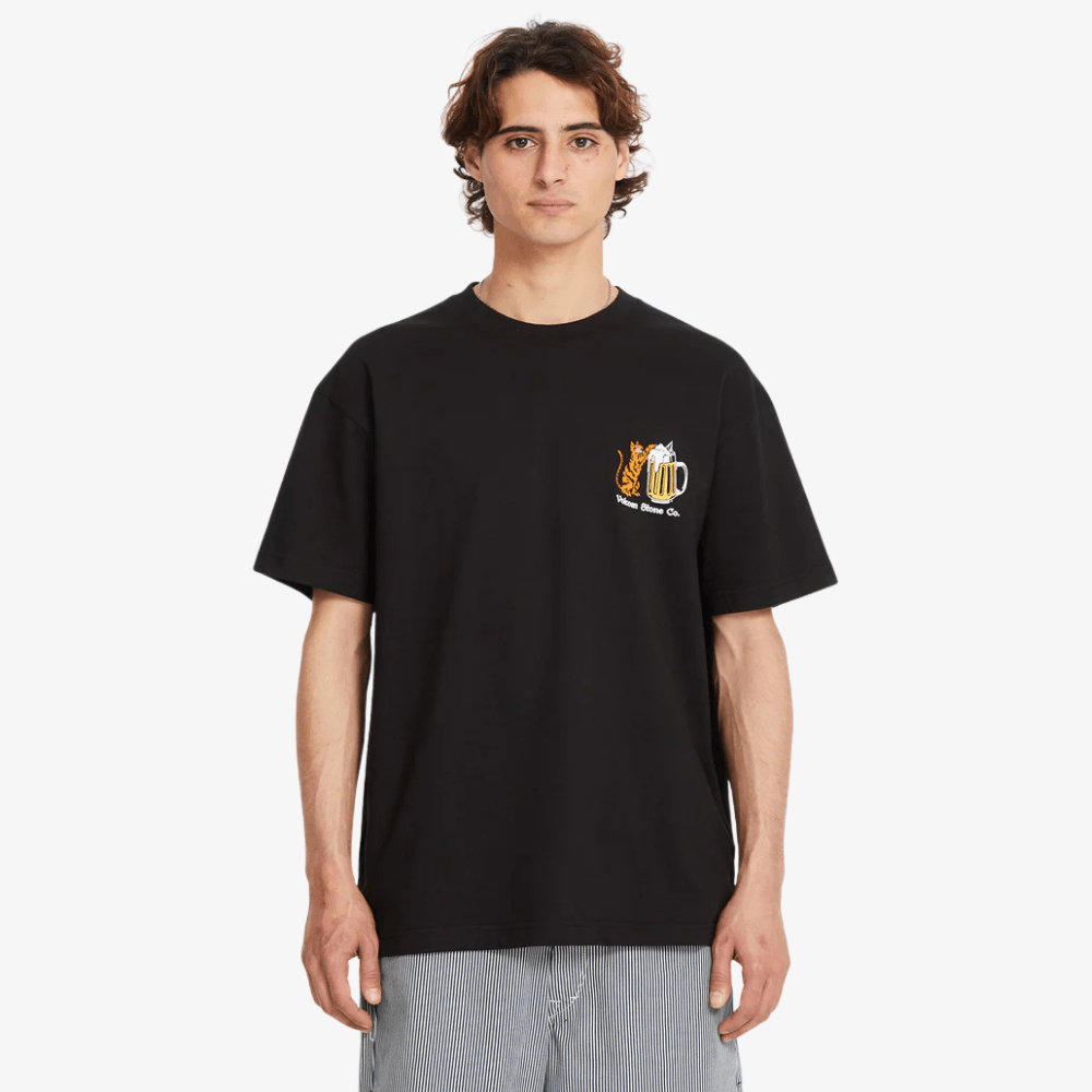T-shirt Volcom Curious Cat black
