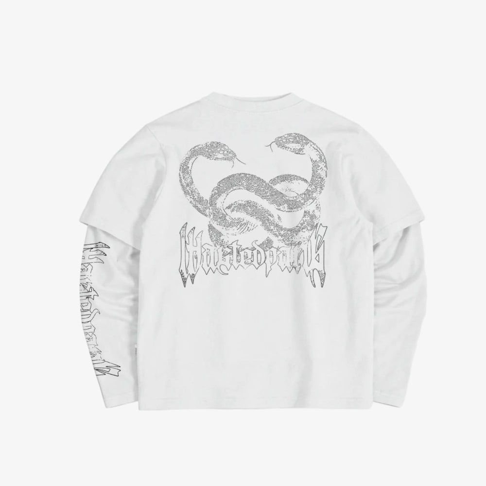 T-shirt Wasted Paris Snakes White