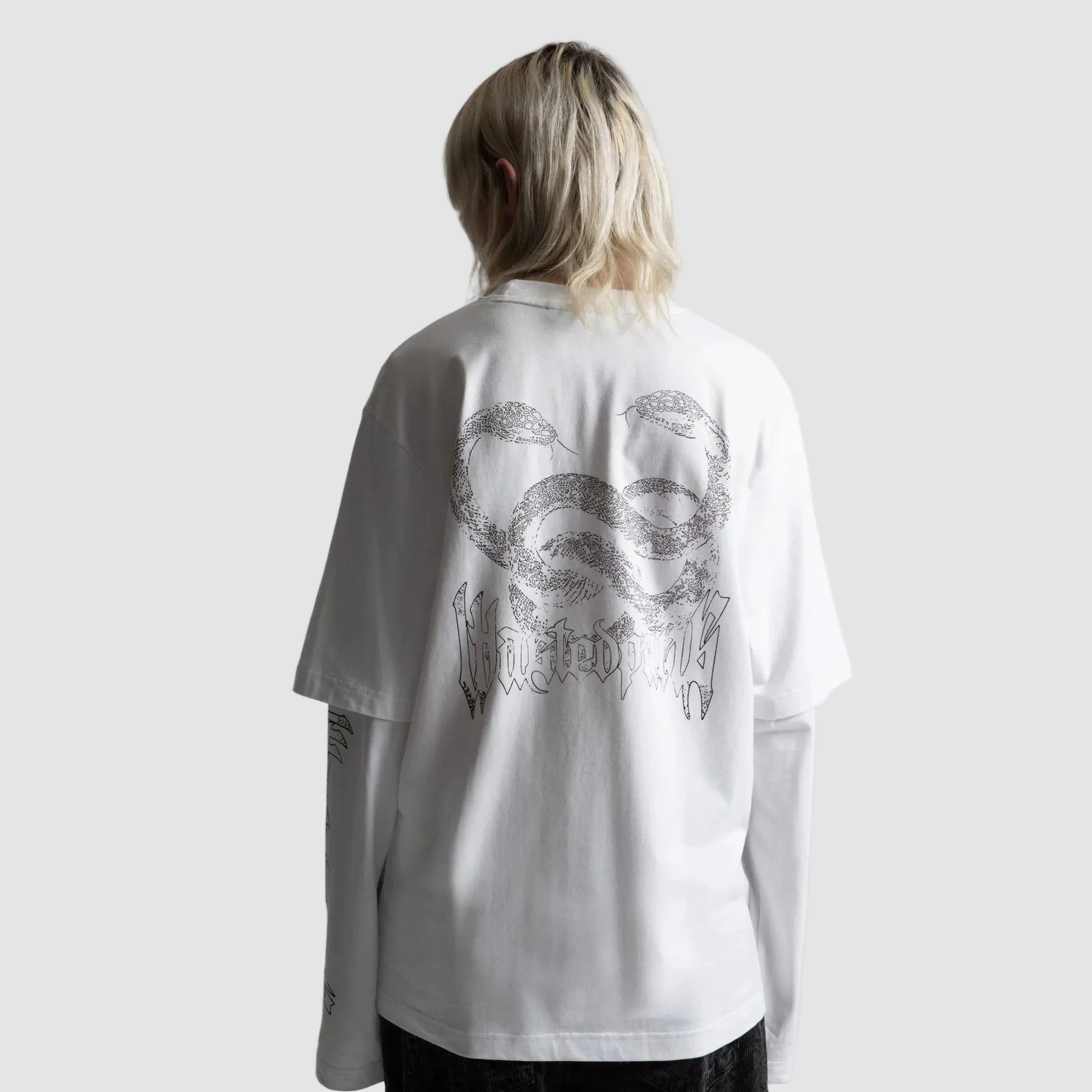 T-shirt Wasted Paris Snakes White