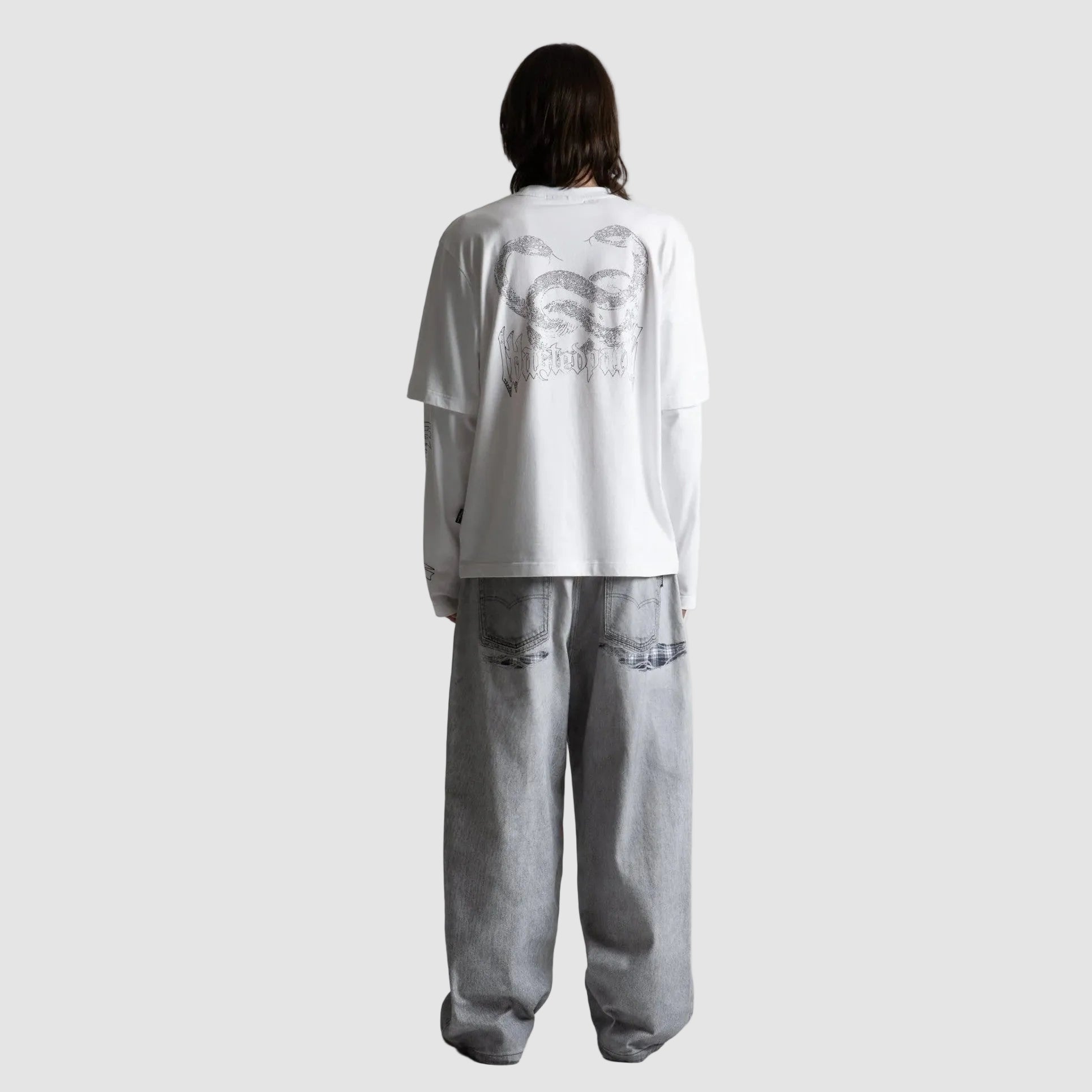 T-shirt Wasted Paris Snakes White
