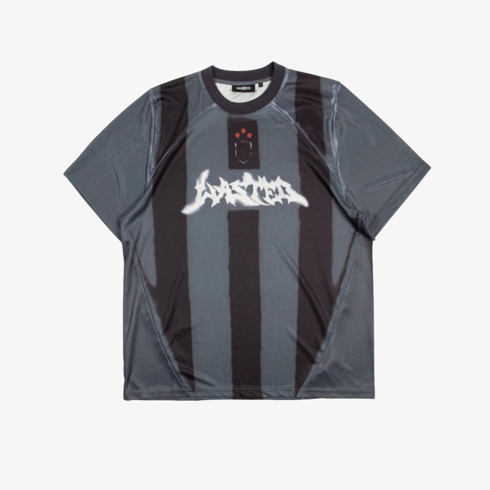 T-shirt Wasted Paris Spray Fottbal Jersey grey