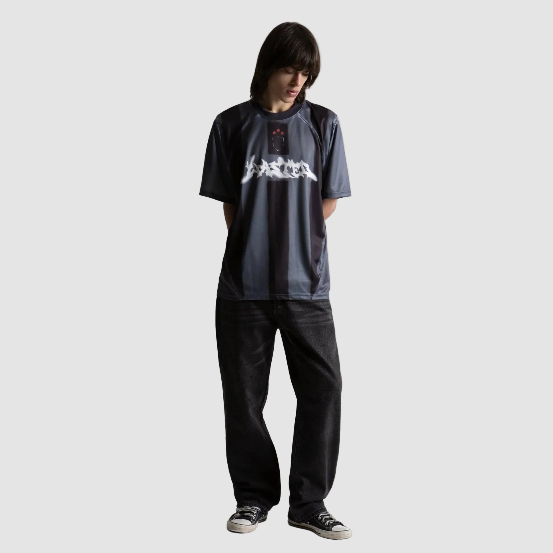 T-shirt Wasted Paris Spray Fottbal Jersey grey