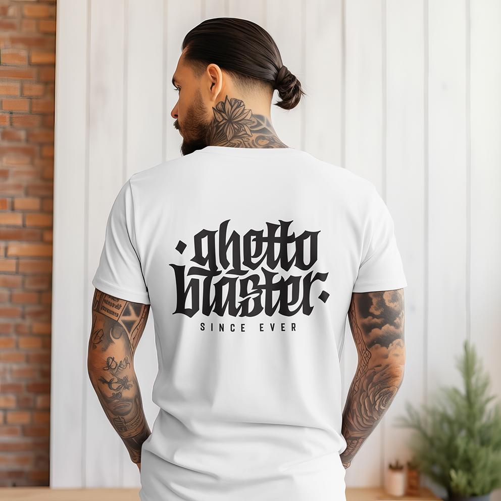 T-shirt unisex Ghettoblaster Corporate white