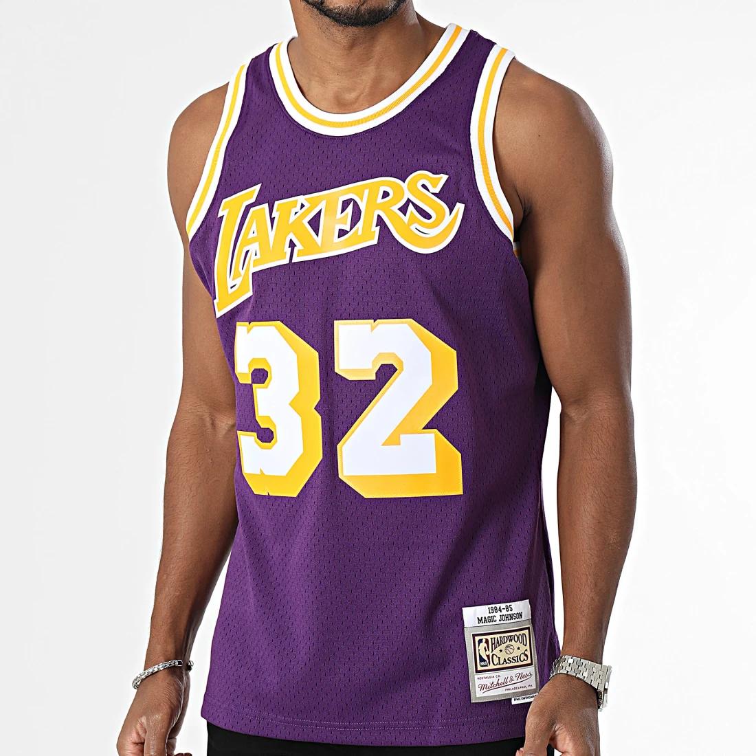 Tank Top Mitchell & Ness Swingman Jersey LA Lakers '84 Johnson purple