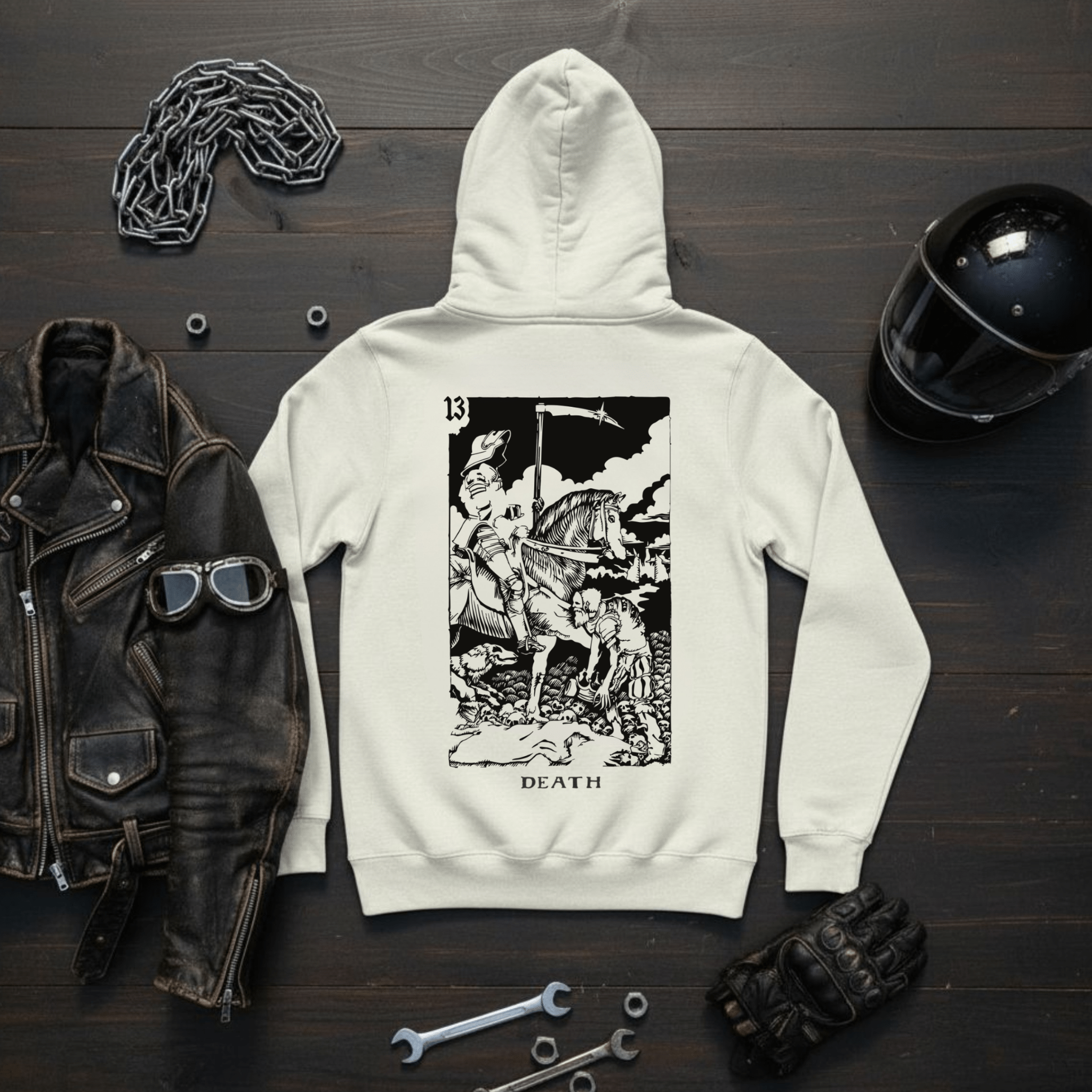 Tarots Death Butter Felpa con Cappuccio