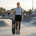 Tavola Skateboard Deck Ghettoblaster Pregripped Flame White 8.25