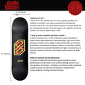 Tavola Skateboard Deck Ghettoblaster Pregripped Flame Yellow 8.125